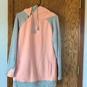 Double hooded sweatshirt